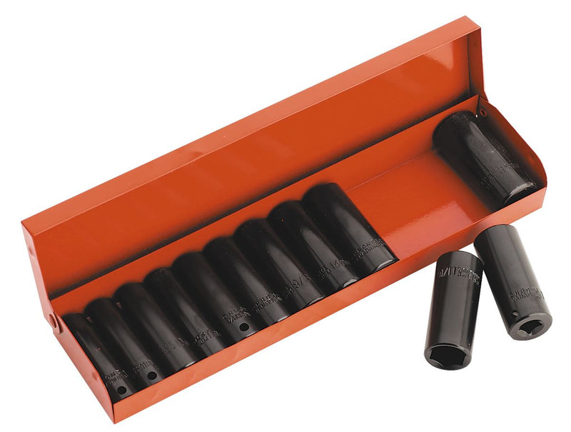 Sealey Premier Metric/Imperial Deep Impact Socket Set 3/8"Sq Drive 12pc AK683