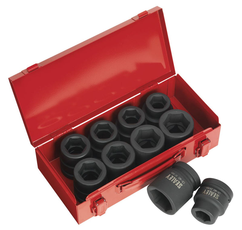 Sealey Premier Metric/Imperial Impact Socket Set 1"Sq Drive 10pc AK688