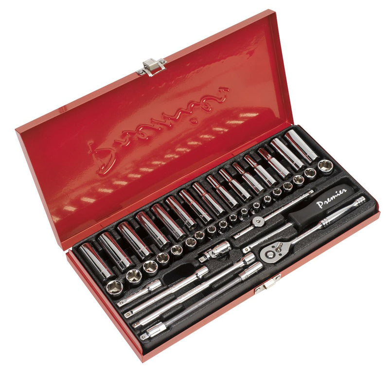 Sealey Premier Metric/Imperial Socket Set 1/4"Sq Drive 41pc AK690