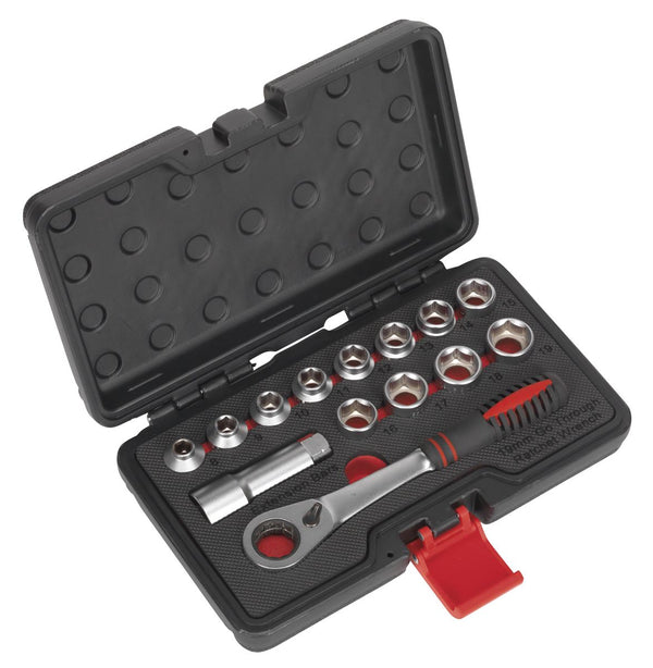 Sealey Premier Low Profile Go-Through Socket Set 14pc AK6926