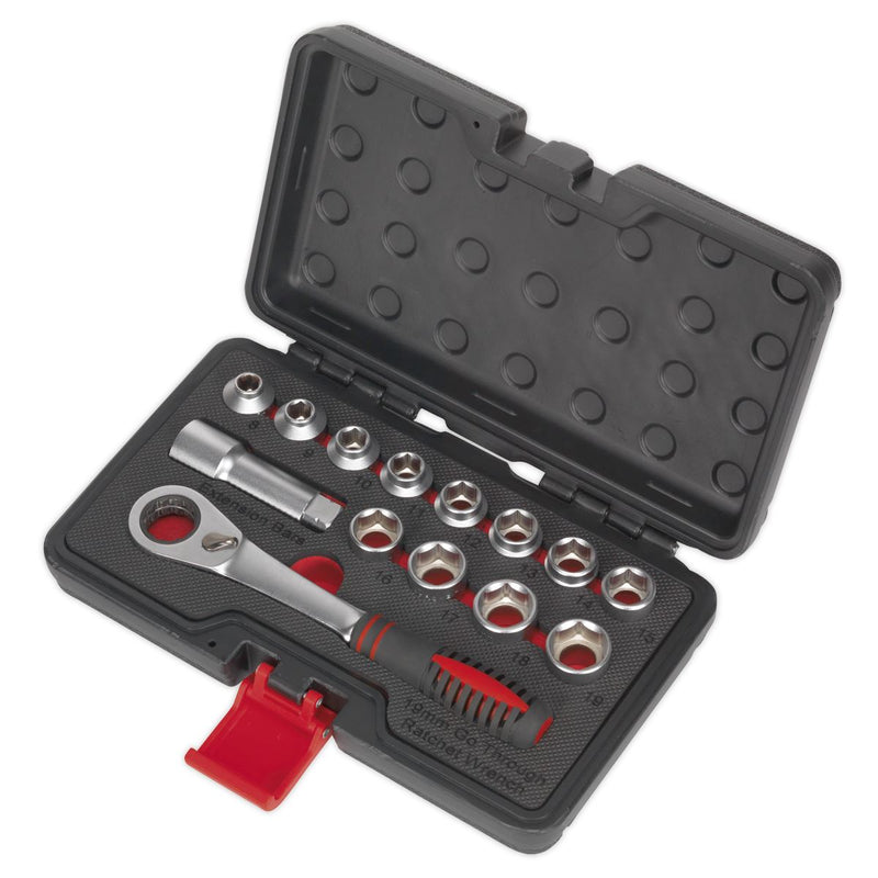 Sealey Premier Low Profile Go-Through Socket Set 14pc AK6926