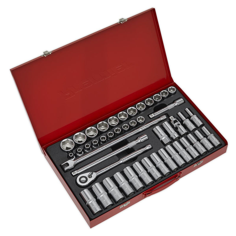 Sealey Premier Socket Set 1/2"Sq Drive 46pc AK6941