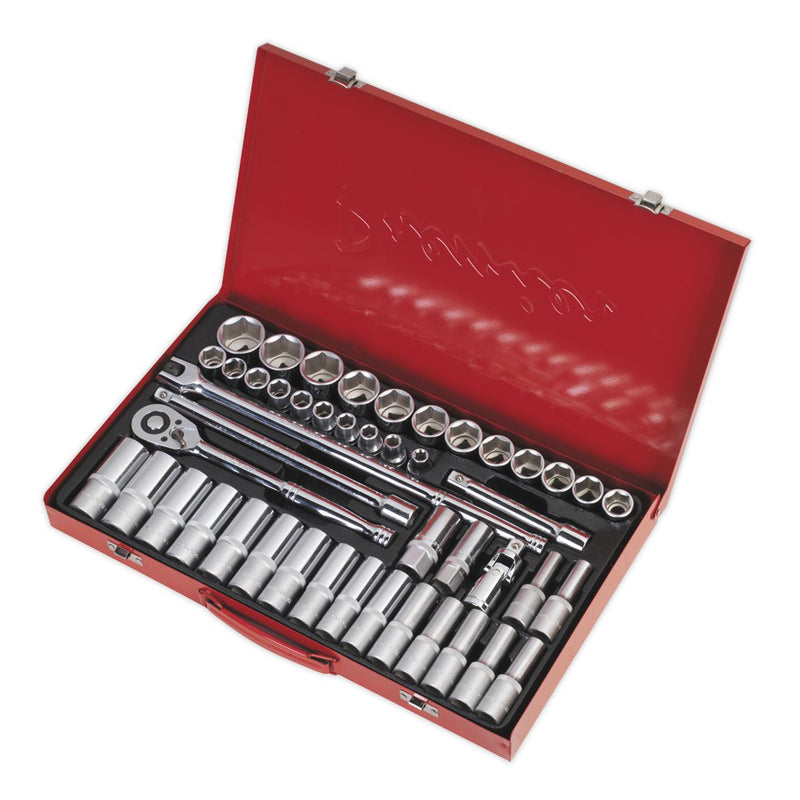 Sealey Premier Socket Set 1/2"Sq Drive 46pc AK6941