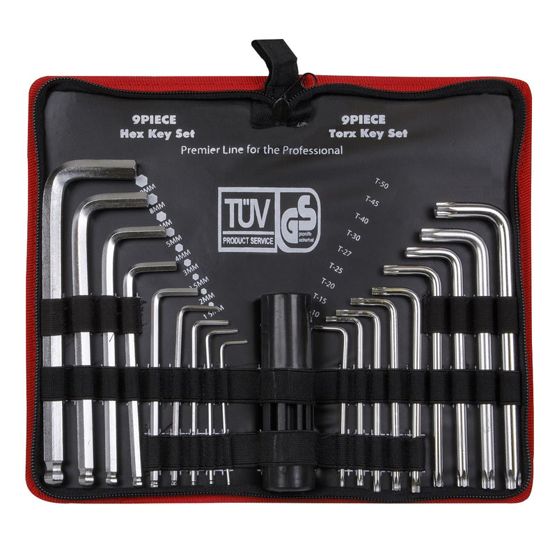 Sealey AK7157 TRX-Star* & Ball-End Hex Key Set 19pc Long