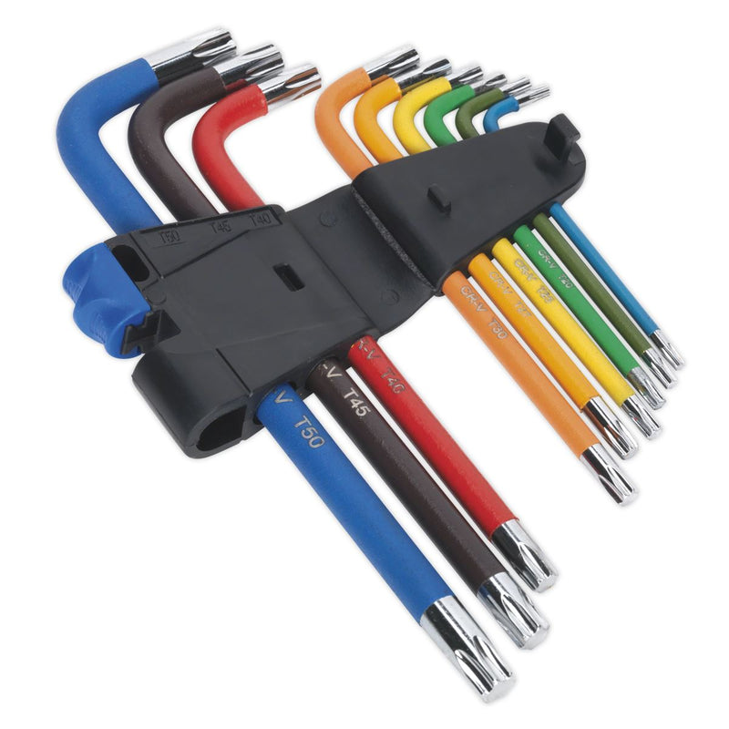 Sealey TRX-Star* Key Set 9pc Colour-Coded Long AK7193