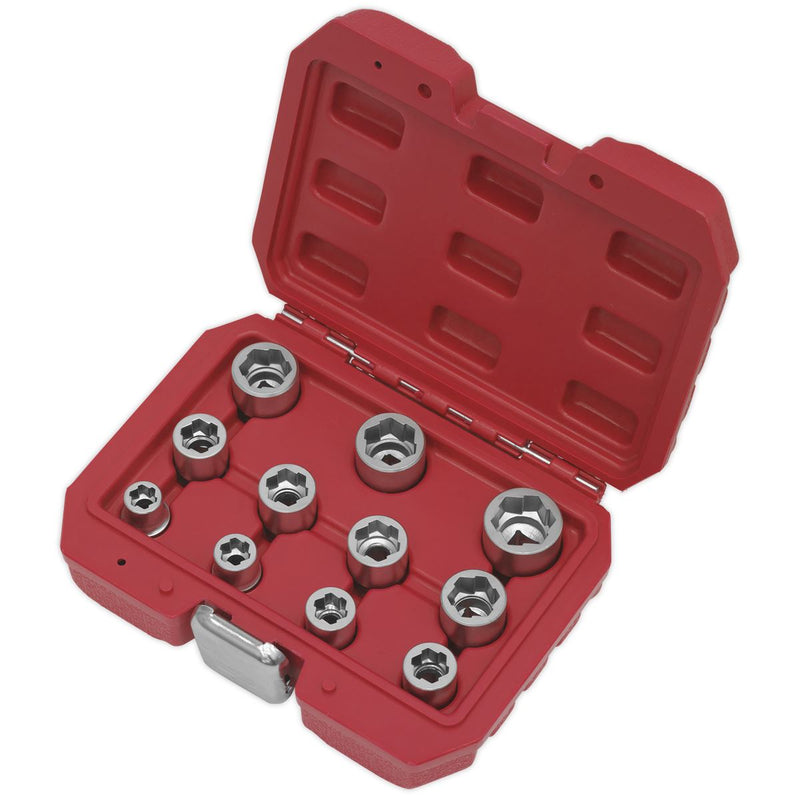 Sealey Premier Bolt Extractor Socket Set 3/8"Sq Drive 11pc AK7281