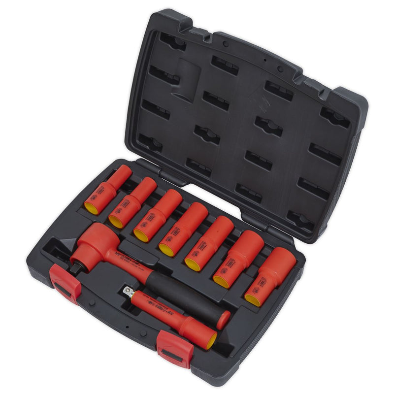 Sealey Premier Insulated Socket Set 3/8"Sq Drive 9pc - VDE Approved AK7942