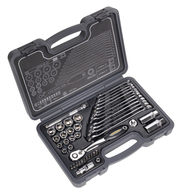 Sealey AK7951 Socket & Spanner Set 44pc 3/8"Sq Drive WallDrive&reg; Metric