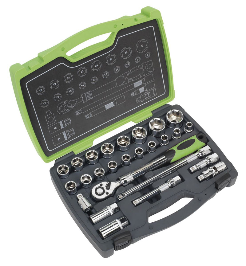 Sealey Premier Socket Set 1/2"Sq Drive 26pc AK7961