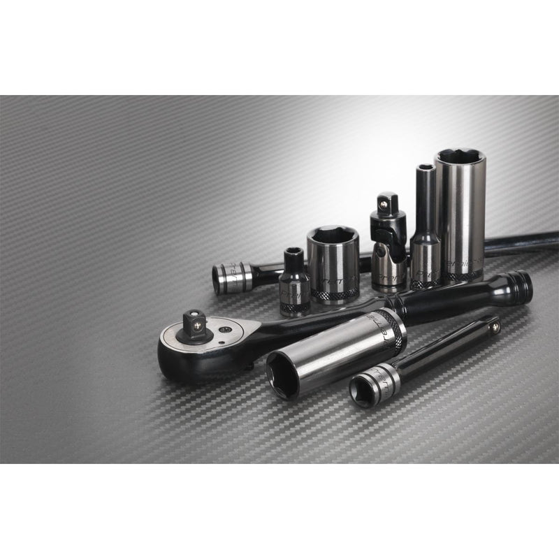 Sealey Premier Black Socket Set 1/4"Sq Drive 32pc AK7970