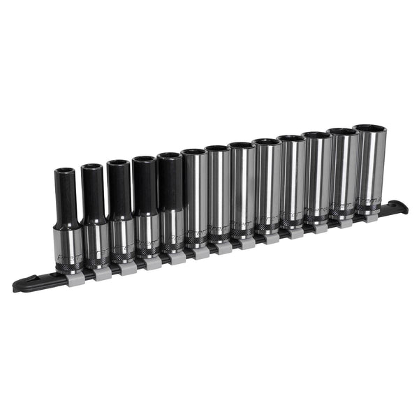 Sealey Premier Black Deep Socket Set 1/2"Sq Drive 13pc AK7995