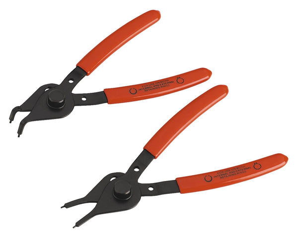 Sealey AK8445 Circlip Pliers Set 2pc Reversible Straight/Bent Nose 12-25mm