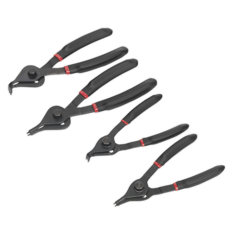 Sealey AK8452 Circlip Pliers Set 4pc Internal/External