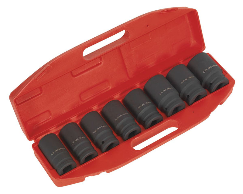 Sealey Premier Deep Impact Socket Set Deep 3/4"Sq Drive 8pc AK885