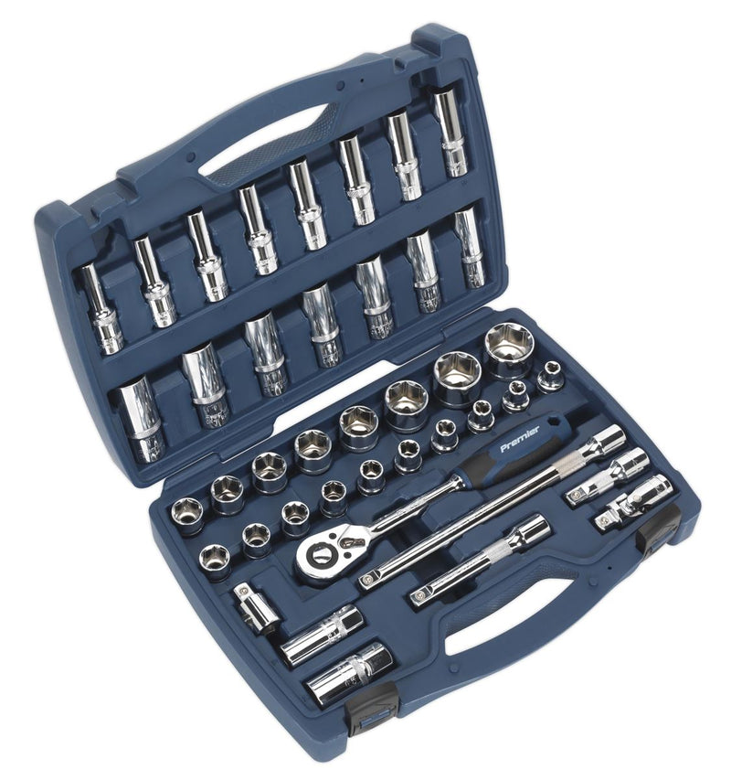 Sealey Premier Socket Set 1/2"Sq Drive 41pc AK8993