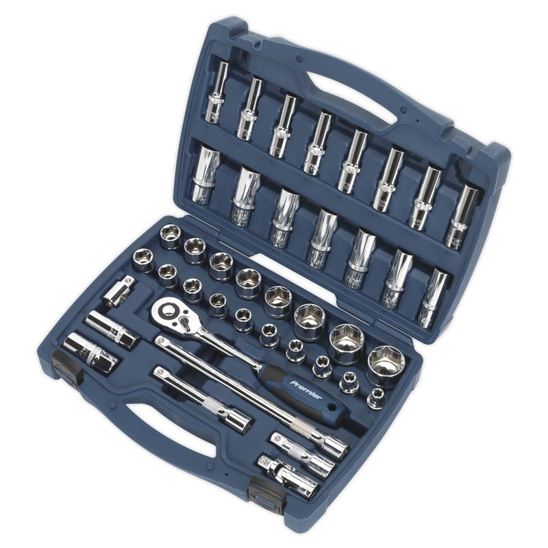 Sealey Premier Socket Set 1/2"Sq Drive 41pc AK8993