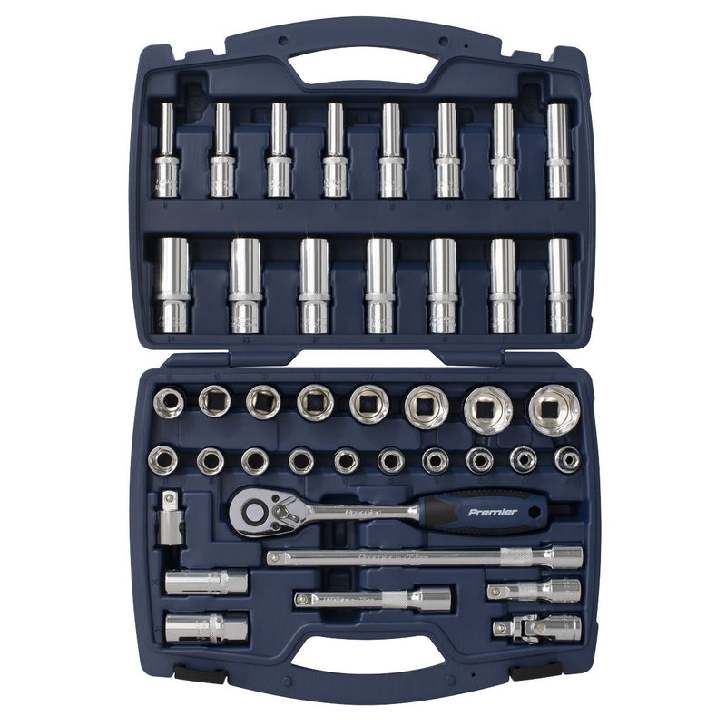 Sealey Premier Socket Set 1/2"Sq Drive 41pc AK8993