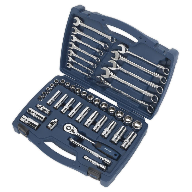 Sealey Socket & Spanner Set 46pc 3/8"Sq Drive WallDrive&reg; Metric AK8996