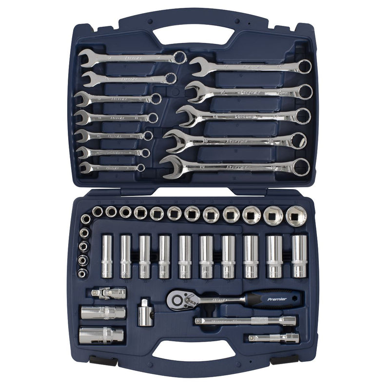 Sealey Socket & Spanner Set 46pc 3/8"Sq Drive WallDrive&reg; Metric AK8996