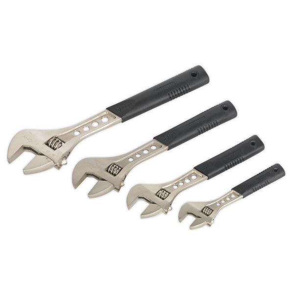 Sealey AK9450 Adjustable Wrench Set 4pc