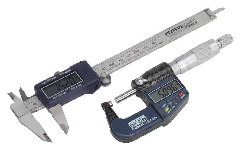 Sealey Digital Measuring Set 2pc AK9637D