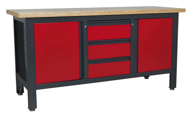 Sealey Workstation with 3 Drawers & 2 Cupboards AP1905C