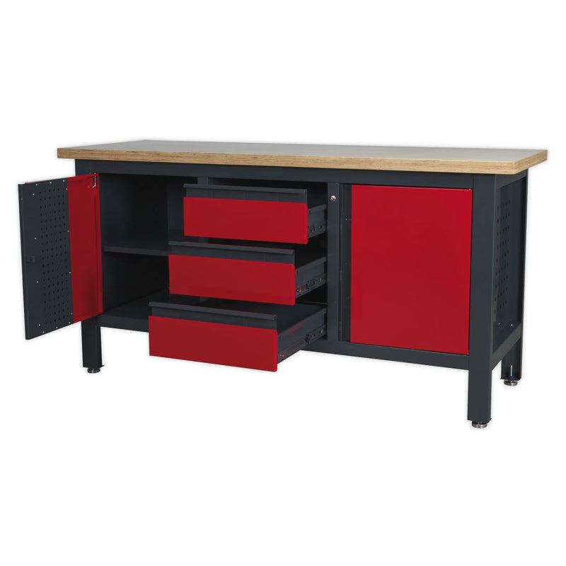 Sealey Workstation with 3 Drawers & 2 Cupboards AP1905C