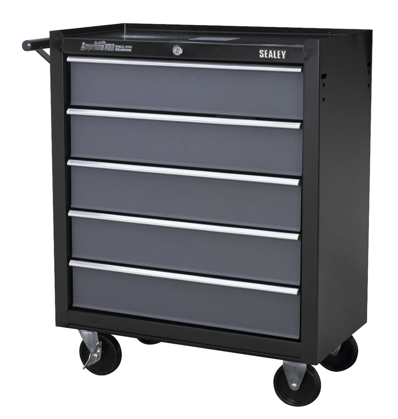 Sealey American PRO&reg; Rollcab 5 Drawer - Black/Grey AP2505B