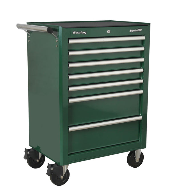 Sealey AP26479TBRG Rollcab 7 Drawer with Ball Bearing Slides - Green