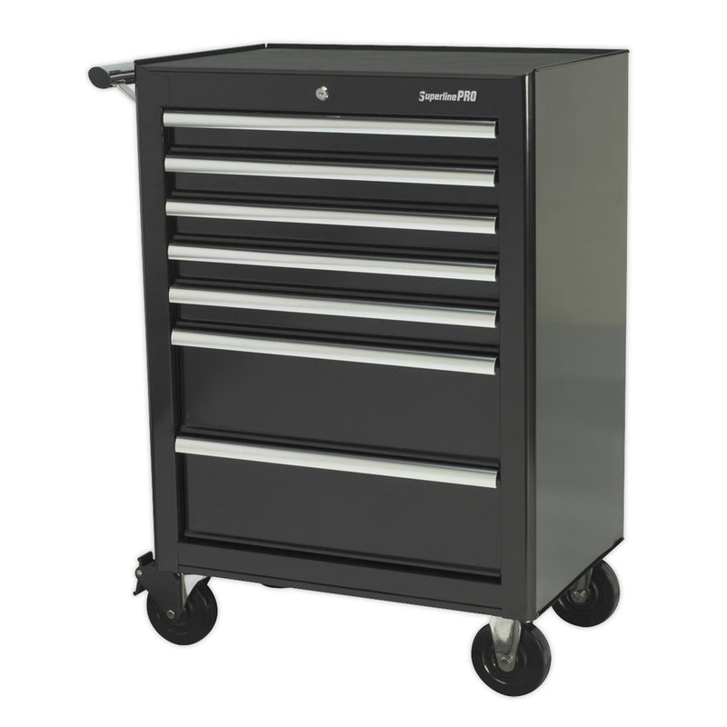 Sealey Superline PRO&reg; Rollcab 7 Drawer - Black AP26479TB