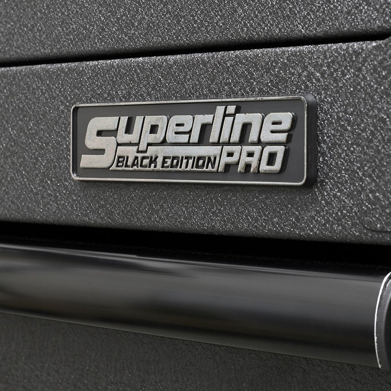 Sealey Superline PRO&reg; Black Edition Topchest with 4 Soft Close Drawers & Power Strip 660mm AP2704BE