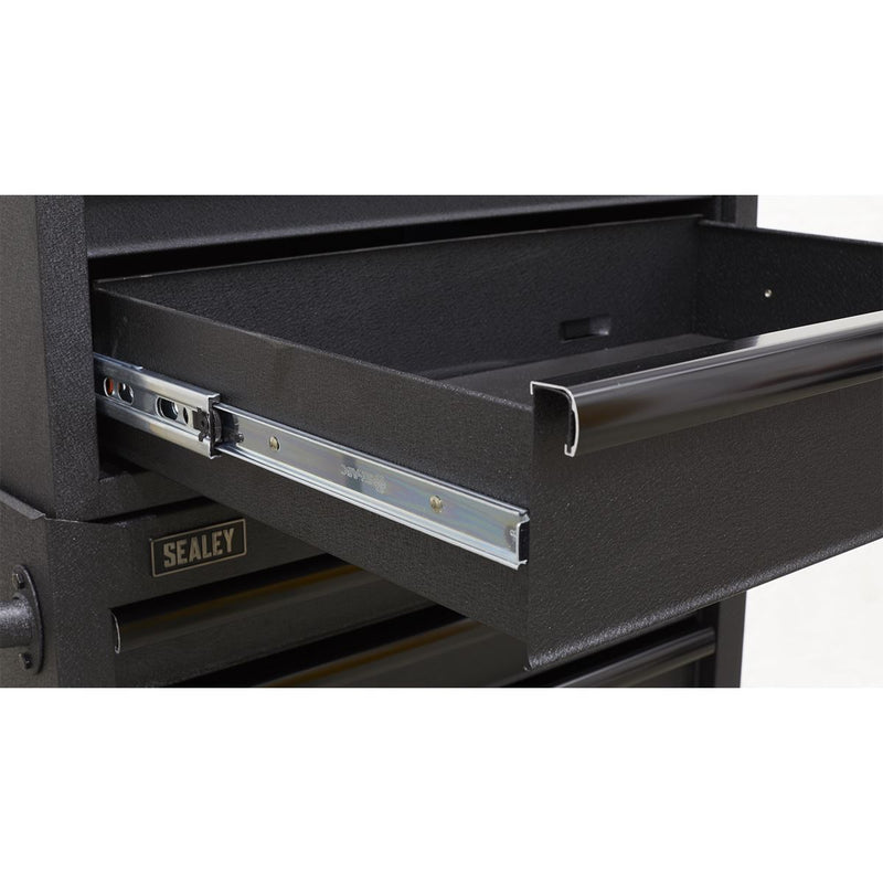 Sealey Superline PRO&reg; Black Edition Topchest with 4 Soft Close Drawers & Power Strip 660mm AP2704BE