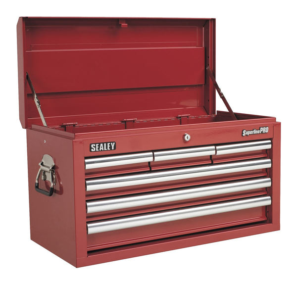 Sealey Superline PRO&reg; Topchest 6 Drawer - Red AP33069