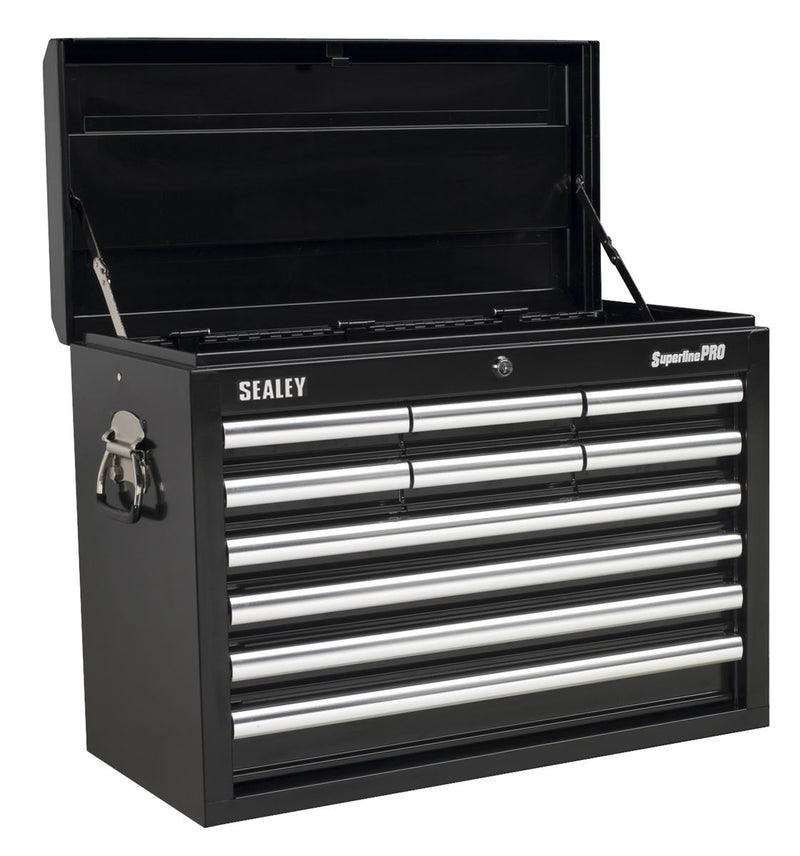 Sealey Superline PRO&reg; Topchest 10 Drawer - Black AP33109B