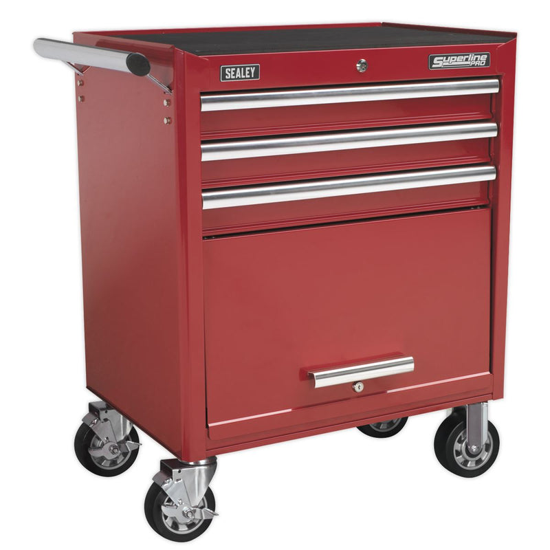 Sealey AP33439 Rollcab 3 Drawer with Ball Bearing Slides - Red