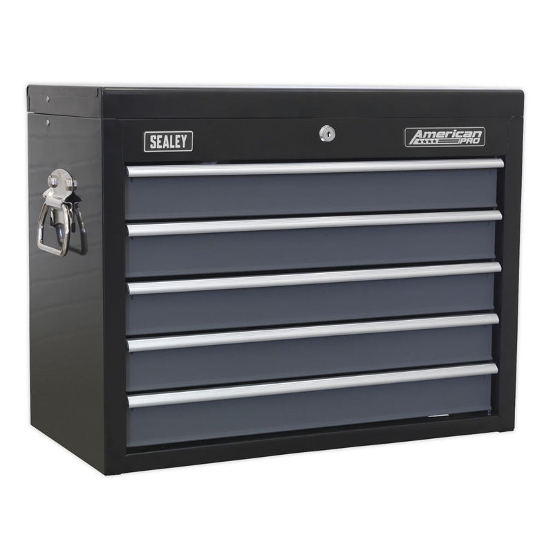 Sealey American PRO&reg; Topchest 5 Drawer - Black/Grey AP3505TB