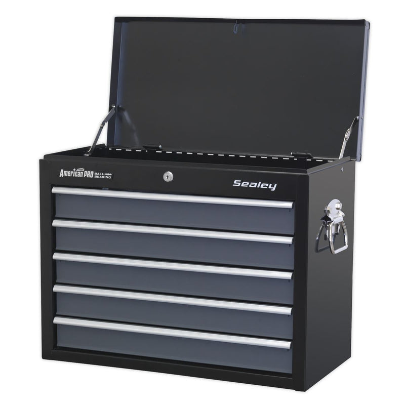 Sealey American PRO&reg; Topchest 5 Drawer - Black/Grey AP3505TB