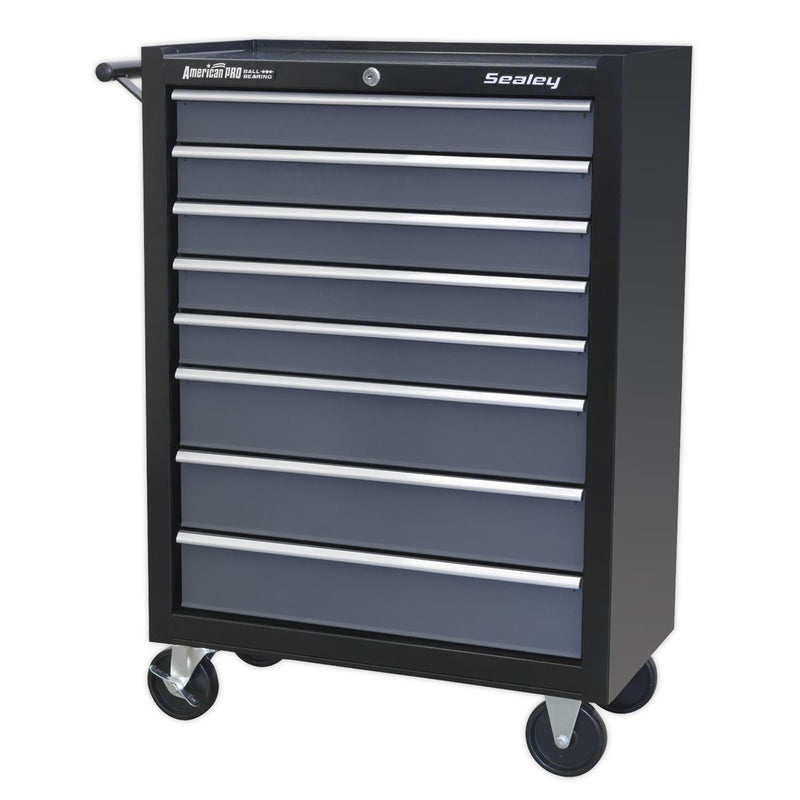 Sealey American PRO&reg; Rollcab 8 Drawer - Black/Grey AP3508TB