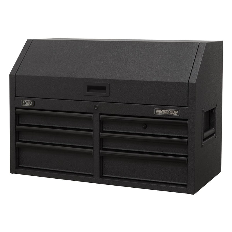 Sealey Superline PRO&reg; Black Edition Topchest with 6 Soft Close Drawers & Power Strip 910mm AP3607BE