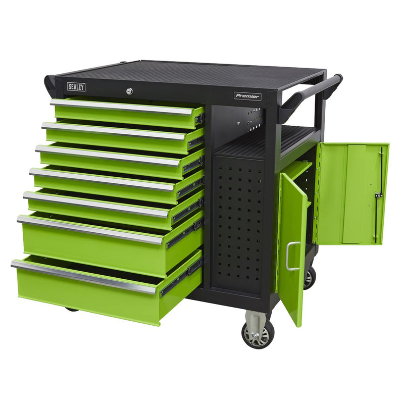 Sealey Premier&trade; Mobile Workstation with 7 Drawers & Cupboard 920mm AP36MWS