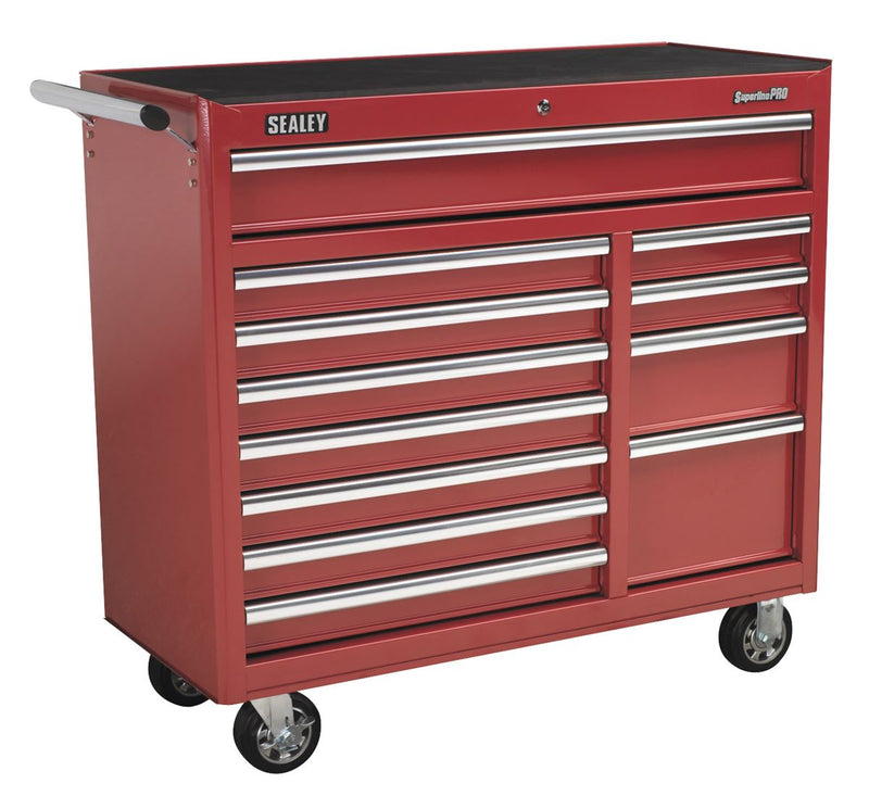 Sealey Superline PRO&reg; Heavy-Duty Rollcab 12 Drawer - Red AP41120