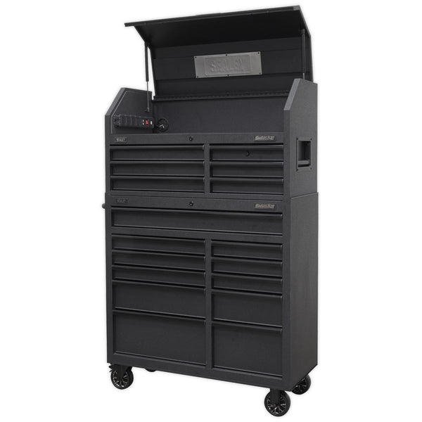 Sealey Superline PRO&reg; Tool Chest Combination with 17 Soft Close Drawers & Power Strip AP41BESTACK