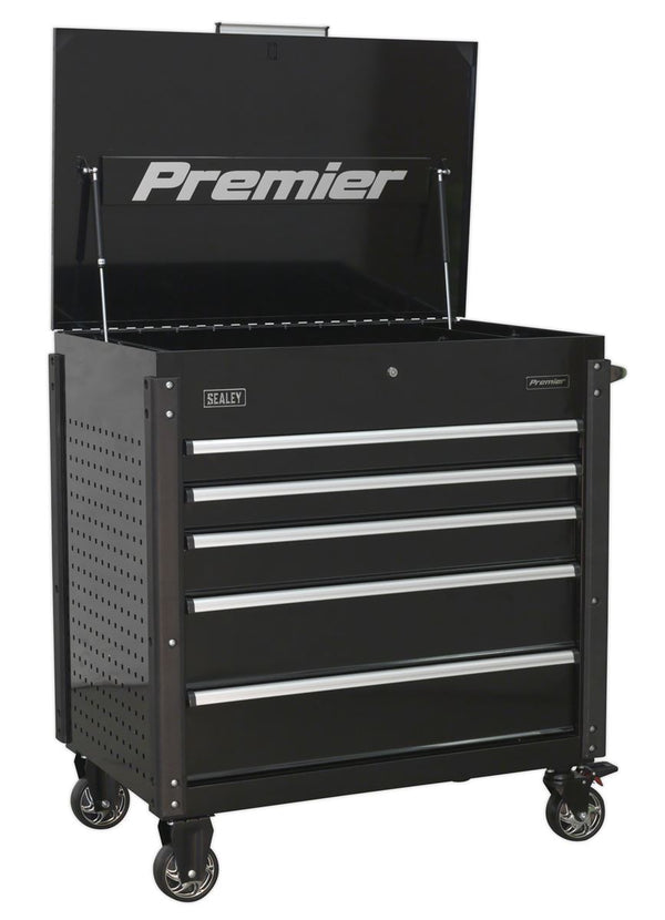 Sealey AP5MB Tool Trolley 5 Drawer Heavy-Duty - Black