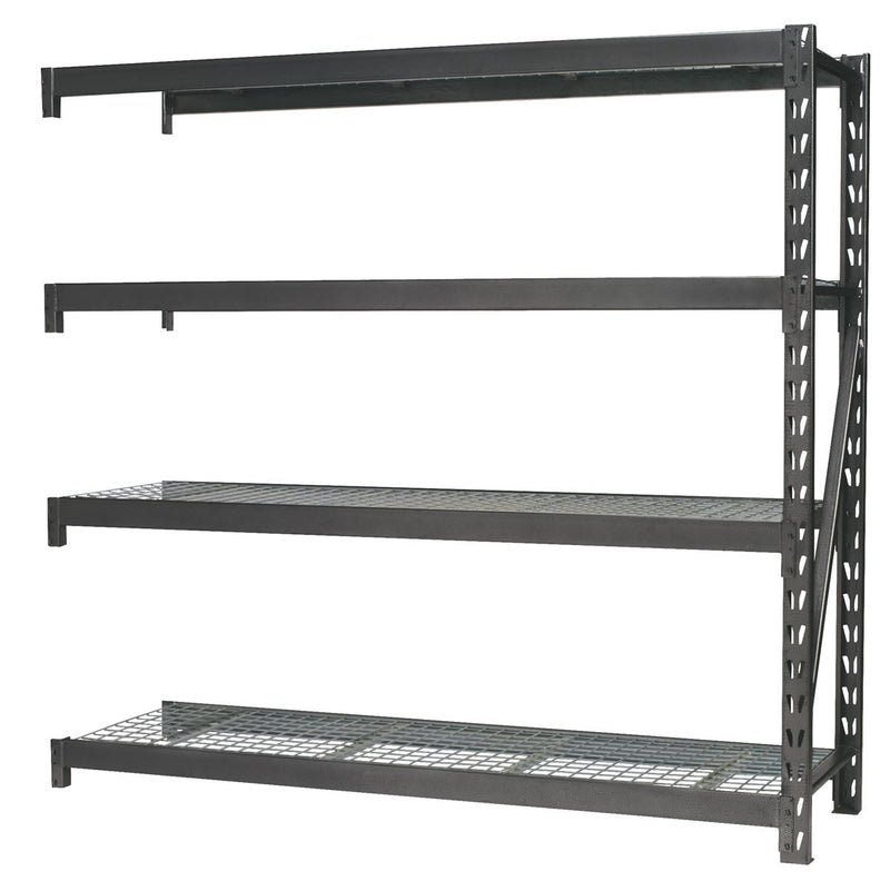 Sealey Heavy-Duty Racking Extension Pack with 4 Mesh Shelves 640kg Capacity Per Level AP6572E