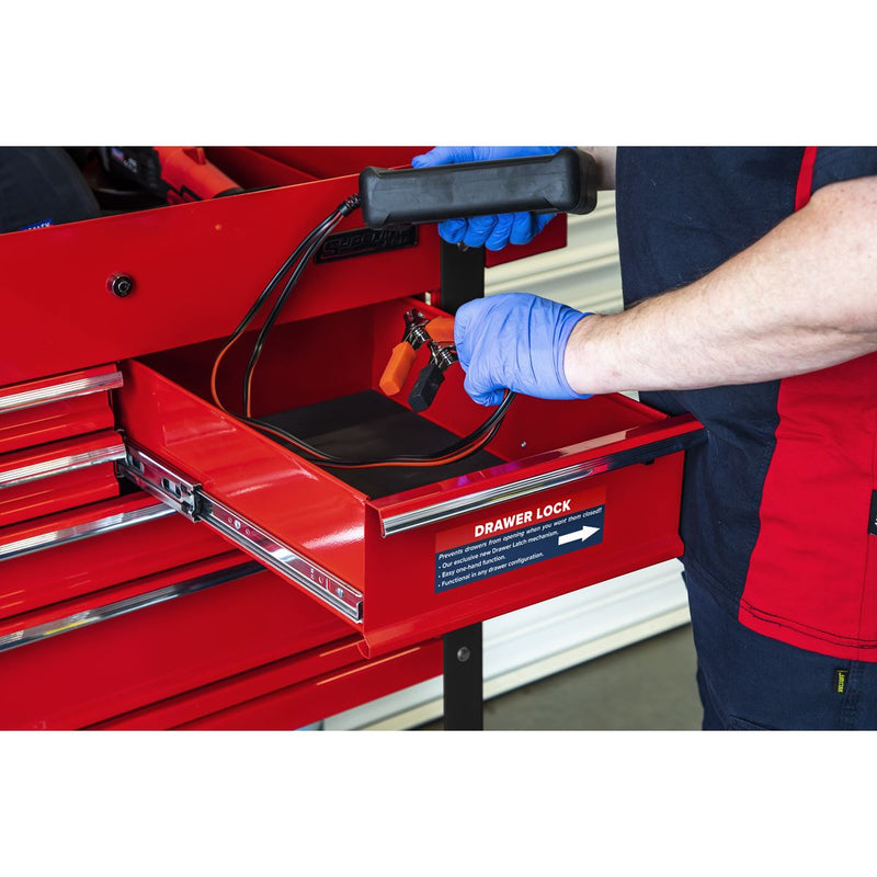 Sealey Superline PRO&reg; Heavy-Duty Mobile Tool & Parts Trolley with 5 Drawers & Lockable Top AP890M