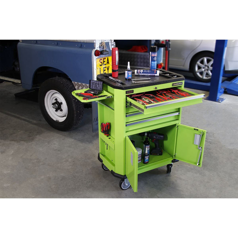 Sealey Superline PRO&reg; Tool Trolley with 4 Drawers & 2 Door Cupboard AP980MTHV