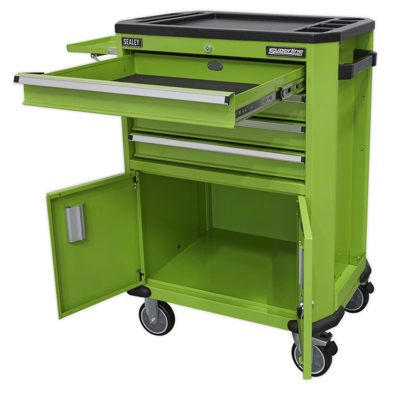 Sealey Superline PRO&reg; Tool Trolley with 4 Drawers & 2 Door Cupboard AP980MTHV