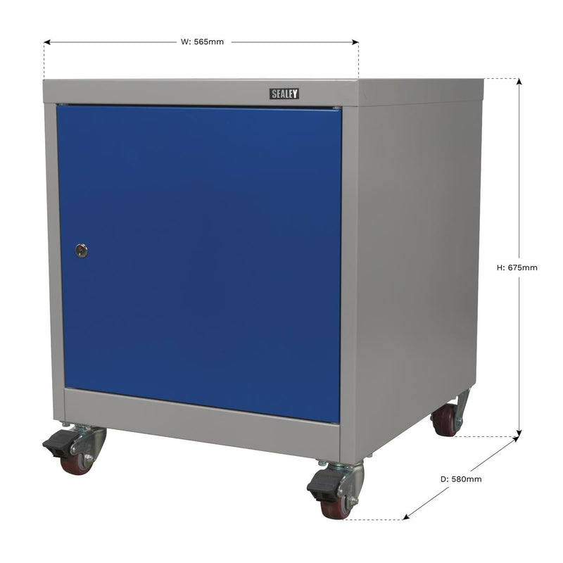 Sealey Premier Industrial&trade; Mobile Industrial Cabinet with 1 Shelf Locker API5659