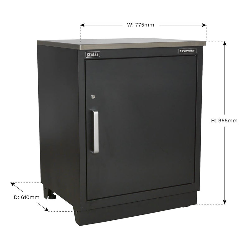 Sealey Premier&trade; Heavy-Duty Modular Floor Cabinet 1 Door 775mm APMS01