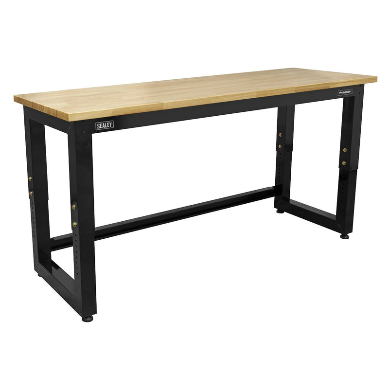 Sealey Premier&trade; Heavy-Duty Steel Adjustable Workbench with Wooden Worktop 1830mm APMS22